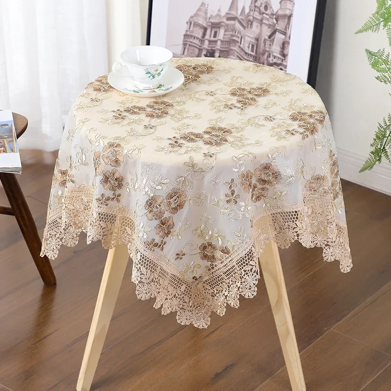 Lace Embroidery Tablecloth, Luxury Table Cloth, Wedding Banquet, Party Table Cloths, Furniture Cover, Home Table Covers