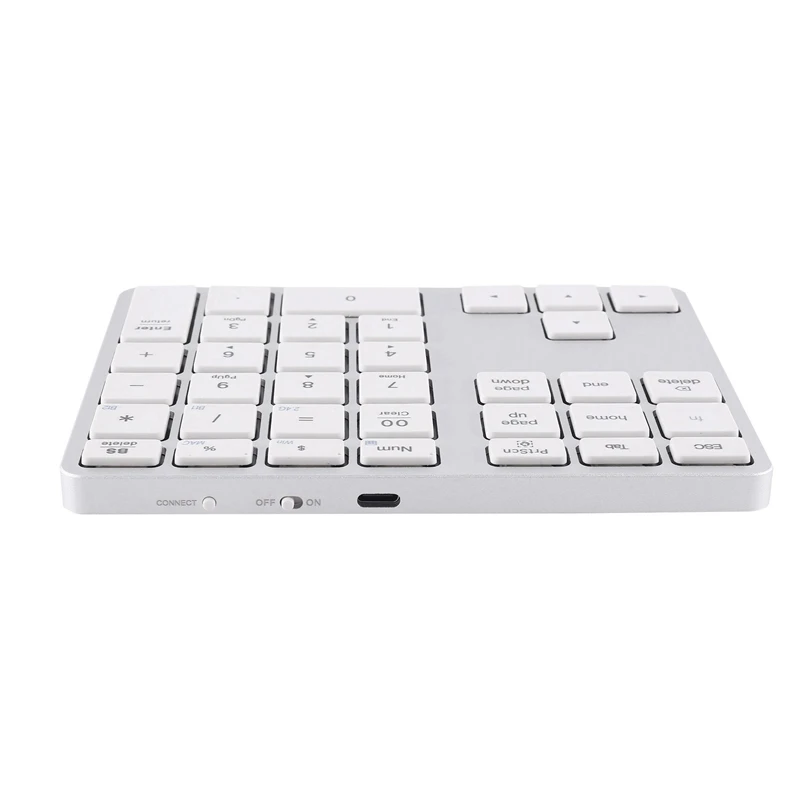 Bluetooth 5.0 Wireless Numeric Keypad 35 Keys Digital Keyboard For Windows Android PC Tablet Laptop