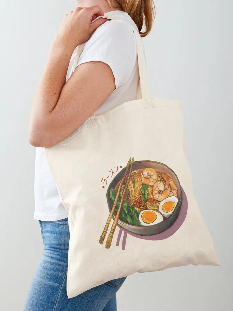 

Japanses Ramen Noodles Bowl Tote Bag reusable shopping bag Cloth bags personalized tote bag Lady