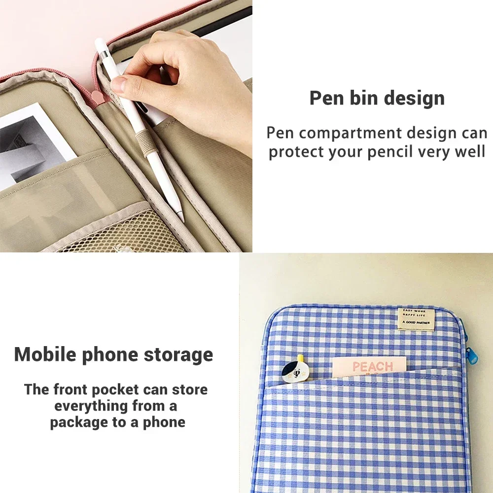 Tablet Sleeve Bag 7.9-12.9 Inch Handbag Case for IPad Samsung Xiaomi  Bag Cover Shockproof Pouch Multi Pockets Tablet Cases view 5