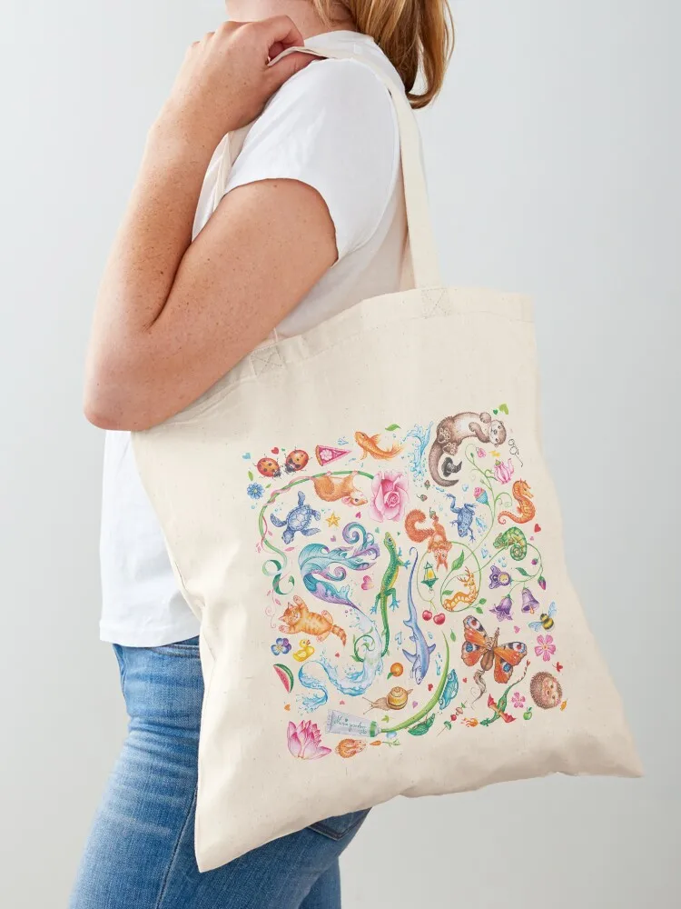 Green dreams by Maria Tiqwah Tote Bag cute tote bag women bag Portable shopping