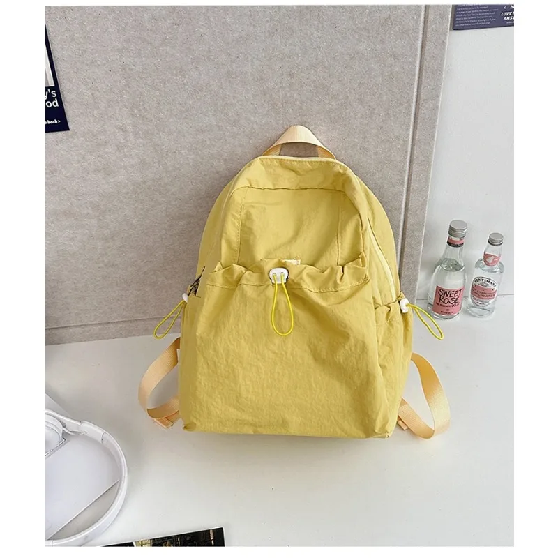 Casual Outdoor Reise Damen Rucksack Leichte Einfache Sle High School College Student Büchertasche Nylon Material Reißverschluss Clo...