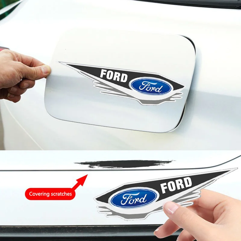 4pc PVC Car Scratch Stickers Covering Scratches Sticker For Ford Focus 2 3 4 Mondeo Fiesta ecosport Kuga Fusion Ghia Accessories