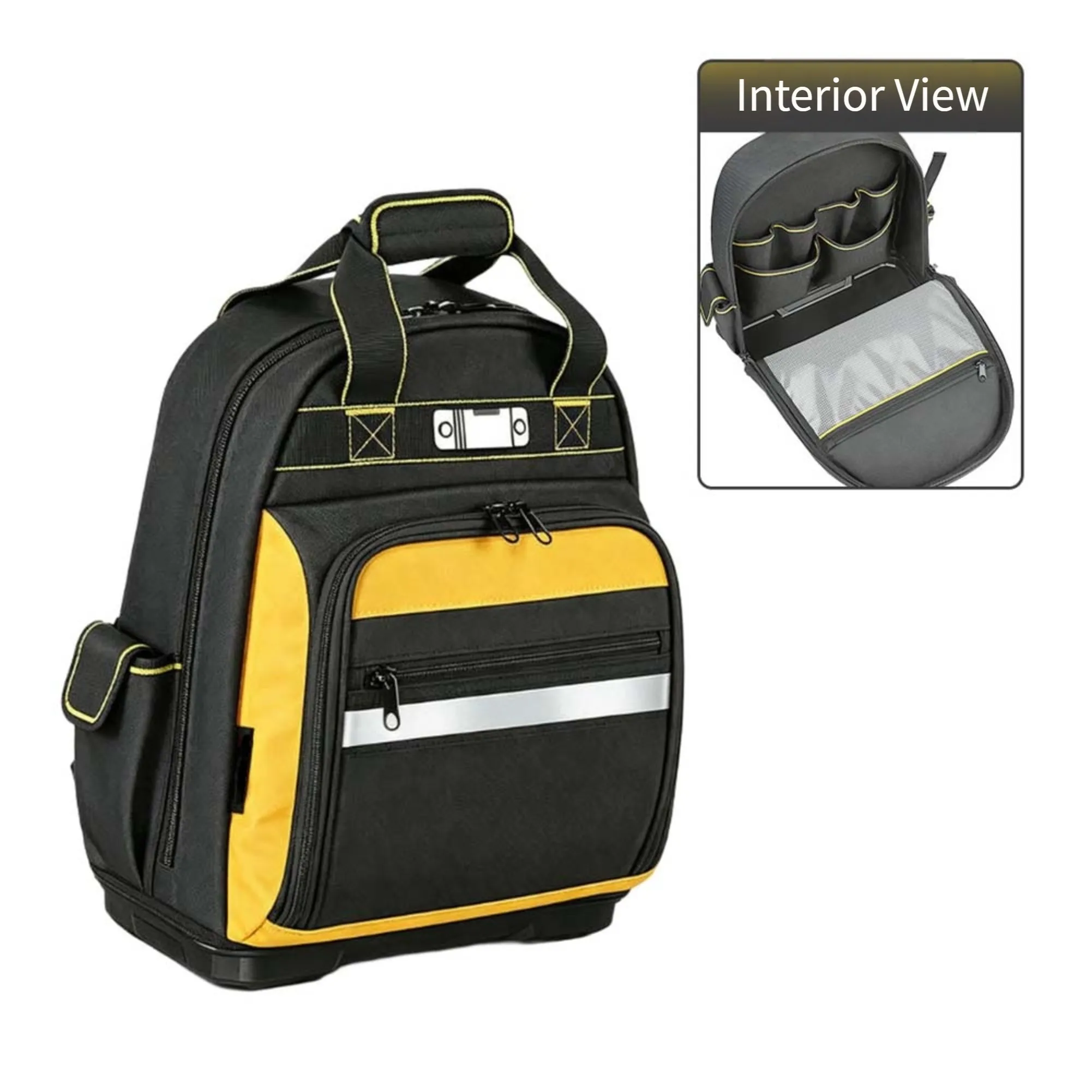 Oxford Fabric Tool Backpack Featuring Dual Carrying Options Padded Straps and Handle for Comfortable Transport Over Distance