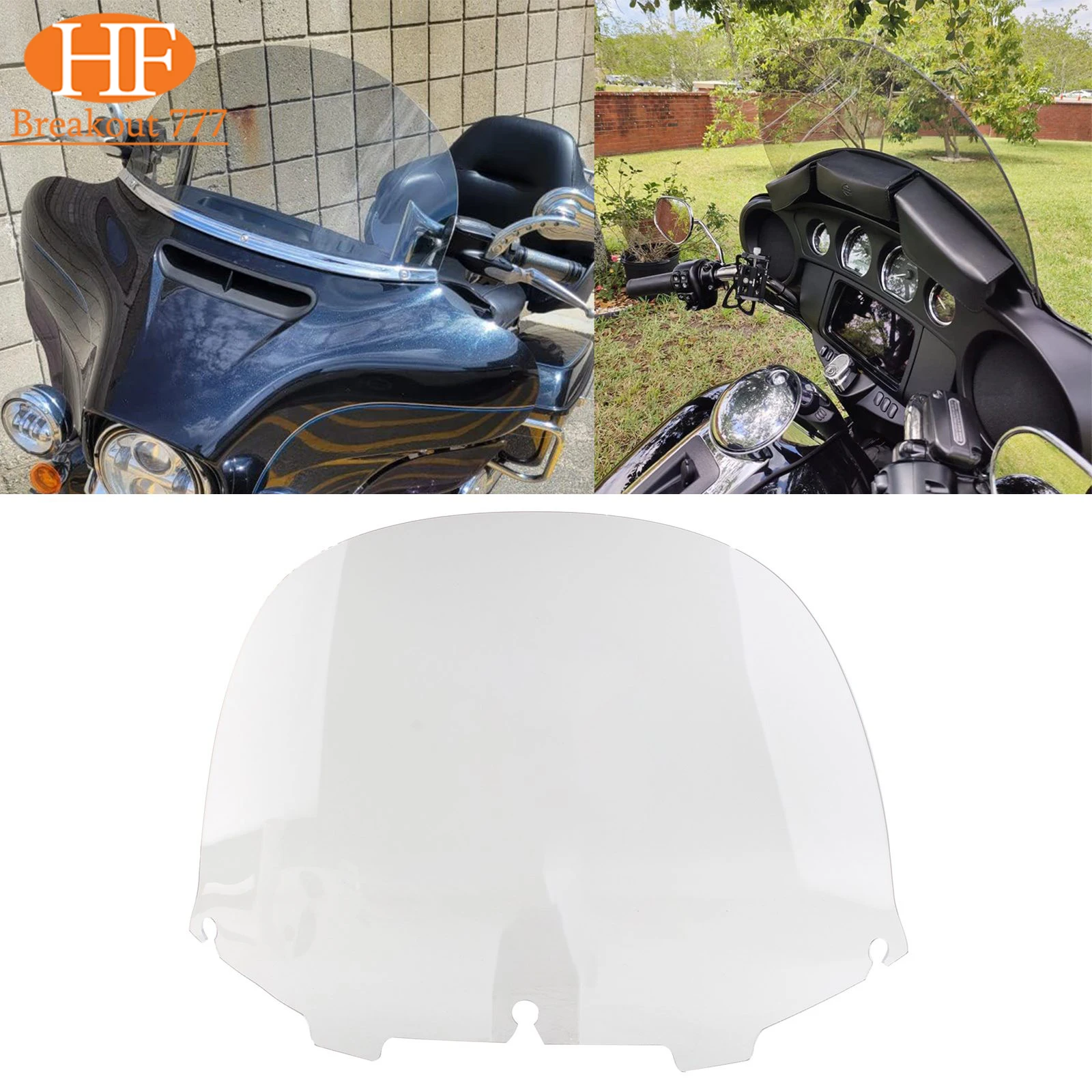 For 1993-2013 Harley Davidson Electra Glide Street Glide Windshield Windscreen Clear