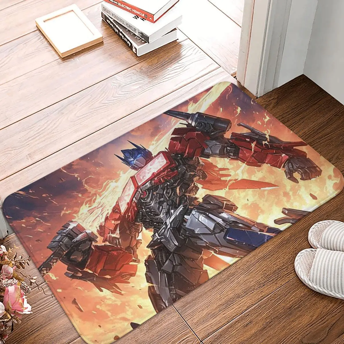 Optimus Prime Non-slip Doormat Floor Mat Antiwear Carpet Rug for Kitchen Entrance Home Bedroom Footpad Mats