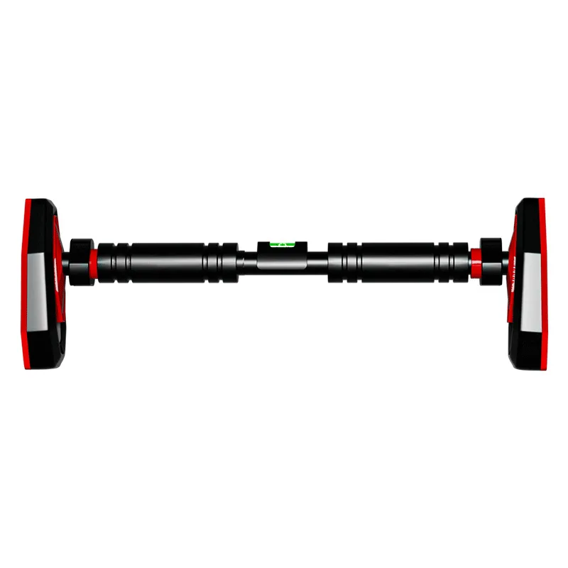 Black and Red Home-Use No-Drilling Door Pull-Up Bar Indoor Home Fitness Equipment Pull-Up Bar