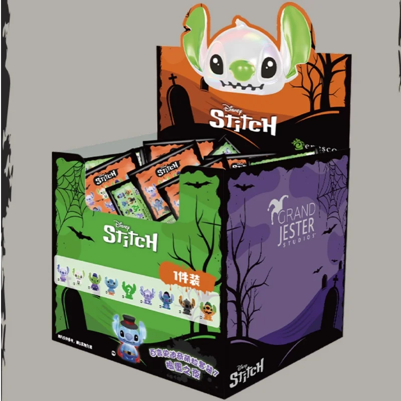 

Оригинальная мини-слепая коробка Disney на Хэллоуин, озорная ночная строчка, аниме, периферийная модель, статуя, детский подарок на Хэллоуин