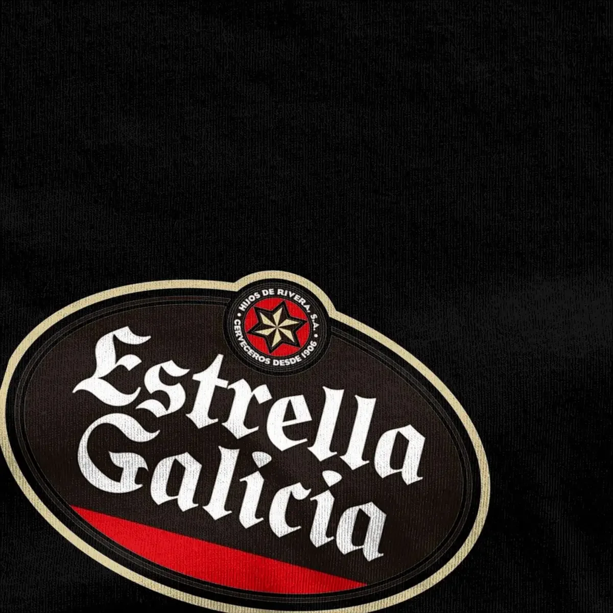 Couple T-Shirt Estrella Galicia Beer Spain T Shirts Hipster Spanish Lager Beer Summer Tee Shirt Y2K Fun Cotton Clothes Plus Size