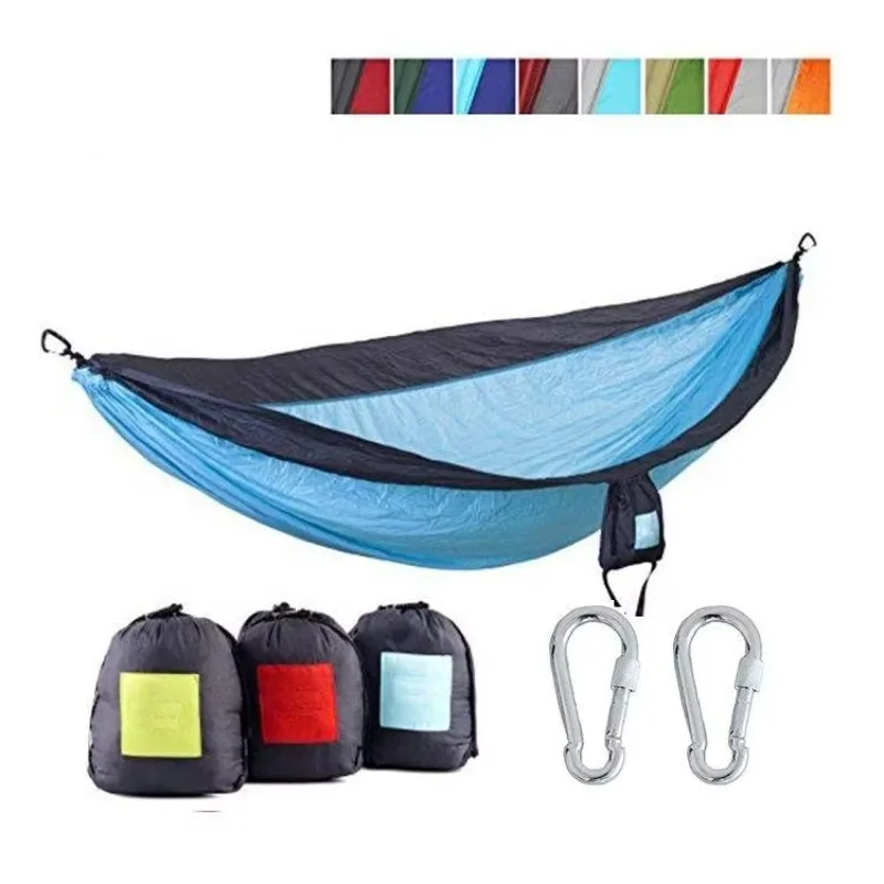 Portable camping hammock set single and double hammock insect net sunshade tent
