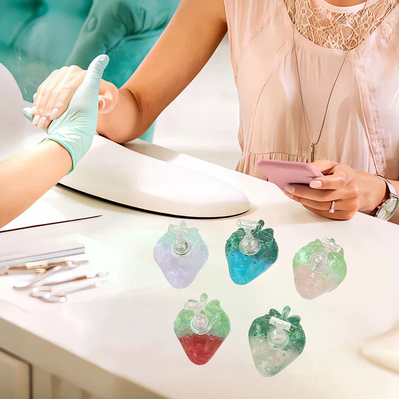 Set di supporti magnetici per unghie fragola Espositore per pratica Unghie finte che mostrano scaffale Espositore per smalto gel Presentazione Borad