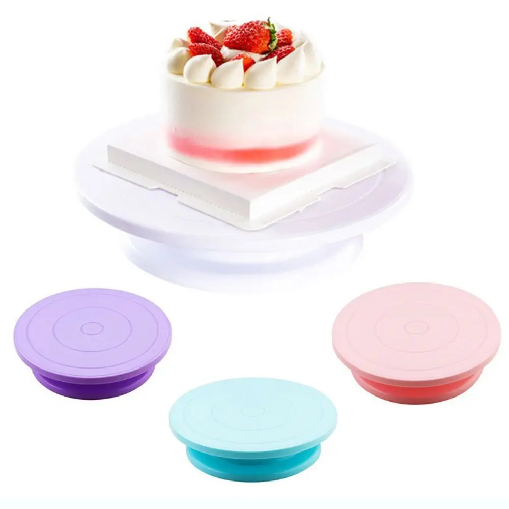 New Round Shape Cake Turntable Stand Durable Stable Base DIY Cake Mold Anti-skid Rotating Cake Table Cake Decorating