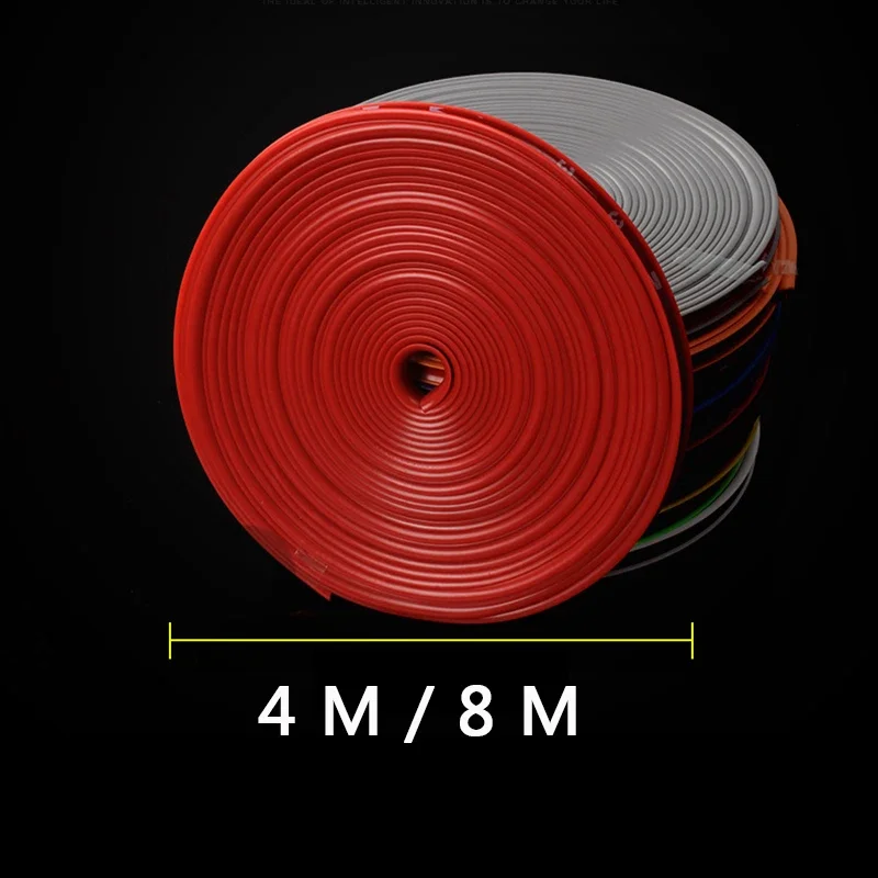 4M / 8M Car Wheel Rims StylingBright Matte car Wheel Sticker Tire Protection Covers Wheel Edge Protector Car Rim Protect Strip