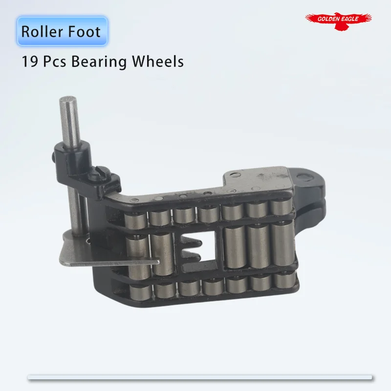 Roller Wheel Presser Foot With Guide Fit Coverstitch Flatlock Sewing Machine Pegasus W500 Siruba C007 Yamato VC2700 5.6mm 6.4mm