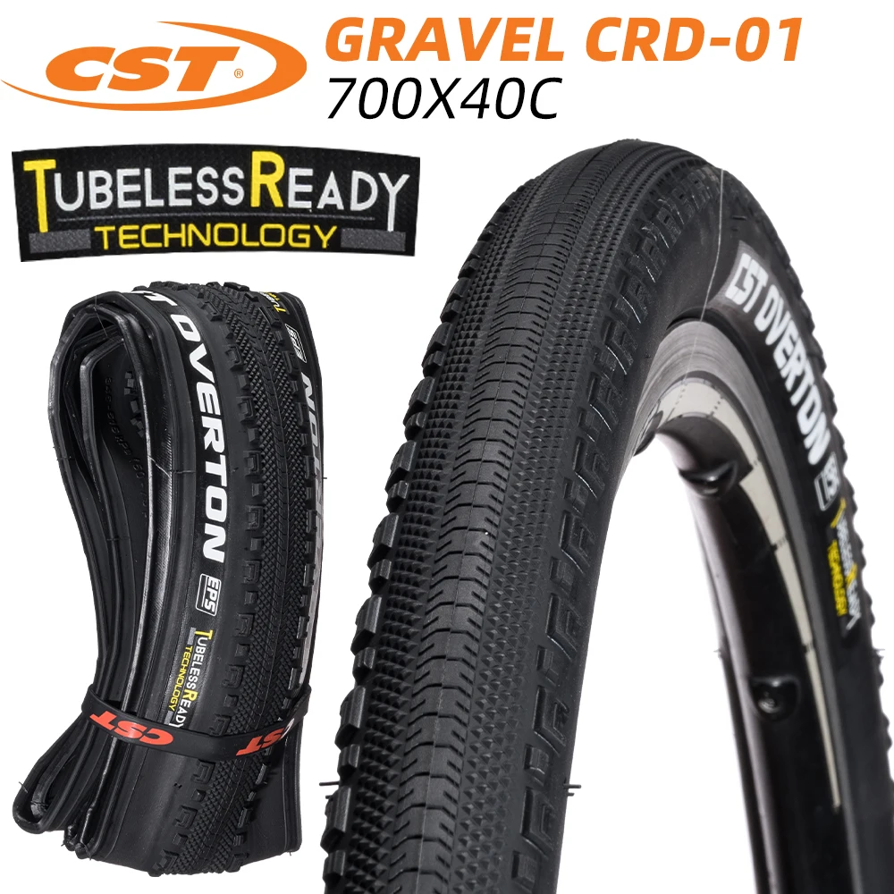 GRAVEL TUBELESS 700X40C CST CRD-01 OVERTON GMTB BICYCLE TIRE TYRE 40-622 EPS PROTECTOR FOLDING BEAD