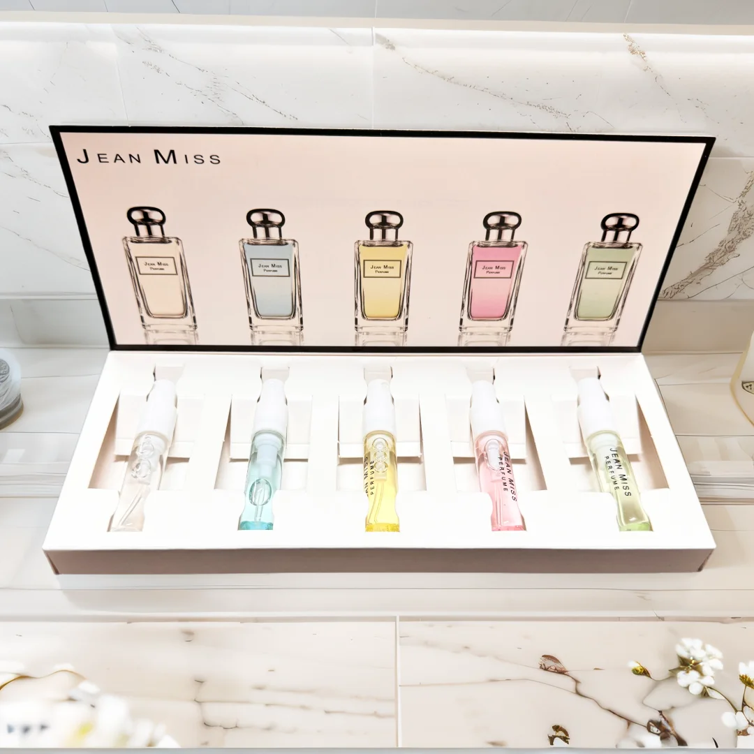 JEAN MISS Women's perfume gift set, test tube, sample, Mother's Day, Christmas, Valentine's Day gift, light fragrance, lasting f