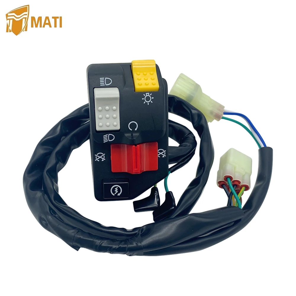 

Mati Handlebar Switch Start Stop Headlight for Honda ATV TRX400EX Fourtrax Sportrax A TRX 400EX Replacement 35020-HN1-000