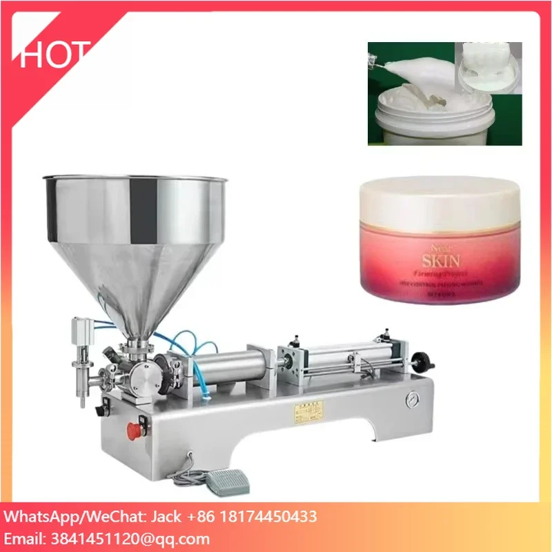 

Small Factory's Yoghurt Butter Cream Dosificador Tomato Sauce Elixir Chemical Pneumatic Liquid Paste Feeding Filling Machine