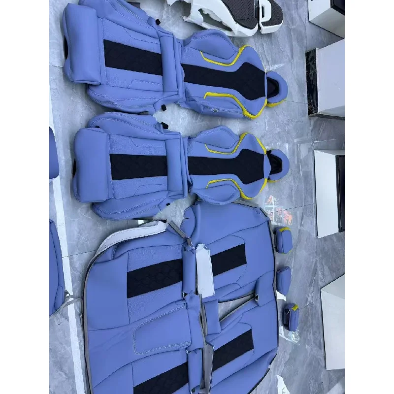 Hongsheng for F30 F80 F10 M3 M5 Upgrade Car Interior Accessories Sport Racing Bucket Seats Leather Cover and Sponge Sea