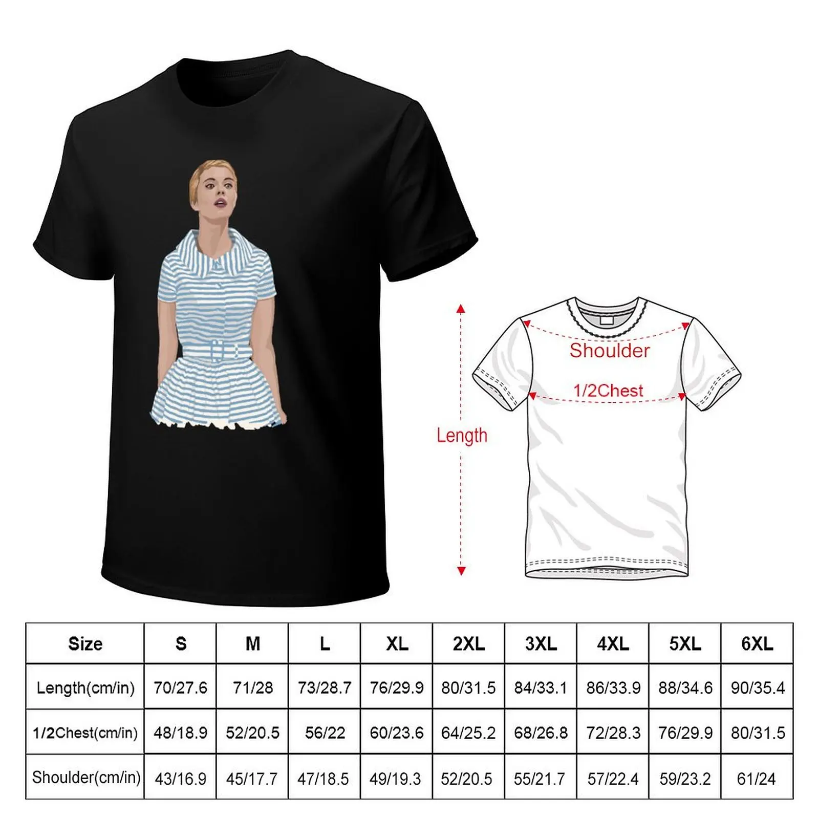 Jean Seberg in Jean-Luc Godard's Breathless. T-Shirt Sporty Breathable Short Sleeve T-Shirt