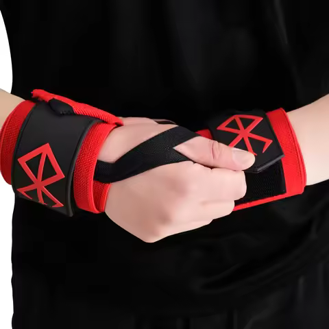 Berserk Wrist Straps for Weightlifting,Anime Wrist Support with Heavy Duty Thumb Loop,Gym Wrap for Gym,