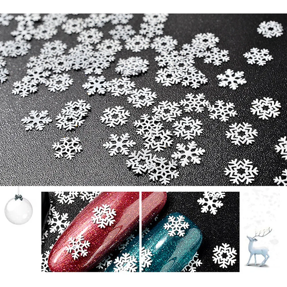 

2 Boxed Snowflake Nail Art Stickers Decals for Women Girls DIY Christmas Party Nails Varnish Mixed Attractive Body Glitter