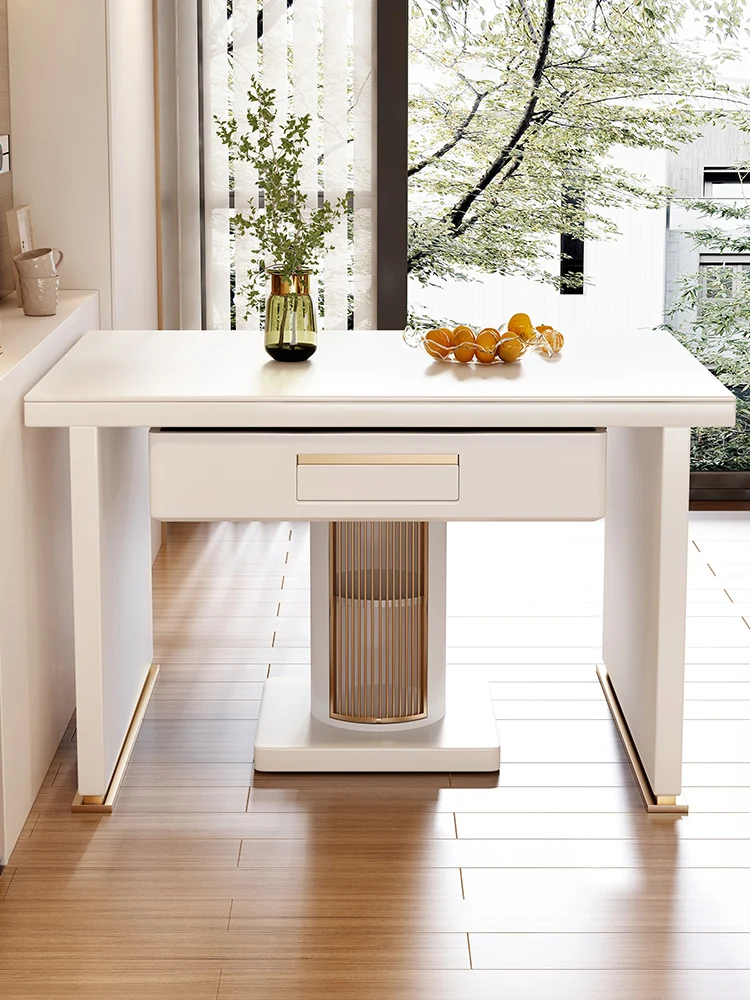 Mahjong machine, rock board dining table, dual-purpose small unit, cream wind, fully automatic card shuffling machine