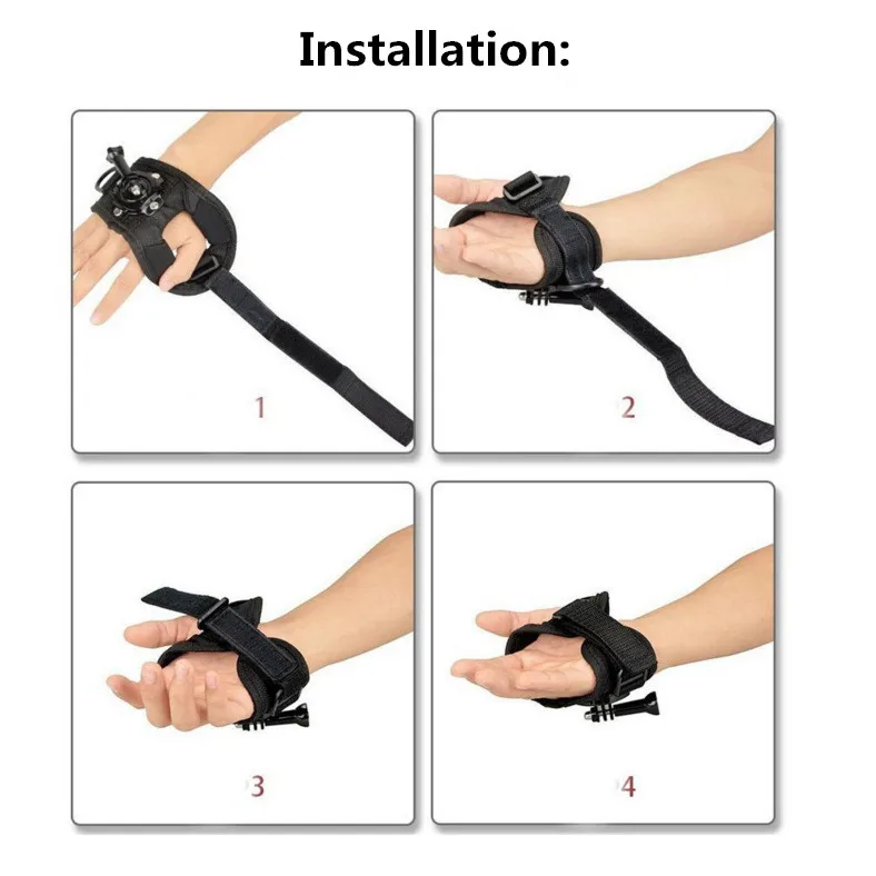 360-Grad-Drehung Handschlaufenhalterung für GoPro 13 12 11 10 9 Handschuh-Handschlaufenhalterung für DJI OSMO Action 6 4 5Pro Zubehör – Detail 24