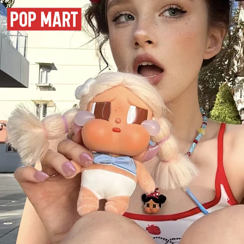 POP MART CRYBABY Vacation Mode On Serie Vinyl Original Mystery Box Blind Box Überraschungstüte Spielzeug Puppe Niedliche Desktop-Dekorationen