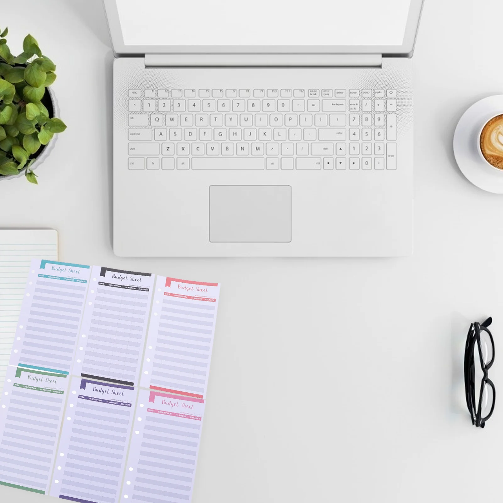 

12Pcs Budget Sheets Financial Independence Habit Developer Monthly Expense Tracker Business Use Budget Planner