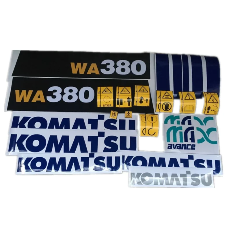 

For Komatsu WA380-3 Dangerous Sign - Logo Sticker WA320 Whole Machine Logo Sticker Excavator