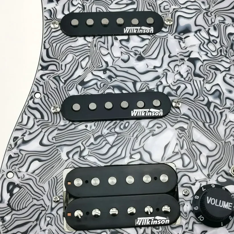 Q-X Music Store-Electric Guitar Pickups  Guitar Pickups Wilkinson Alnico5 SSH Style 7-Way type fully loaded pickguard
