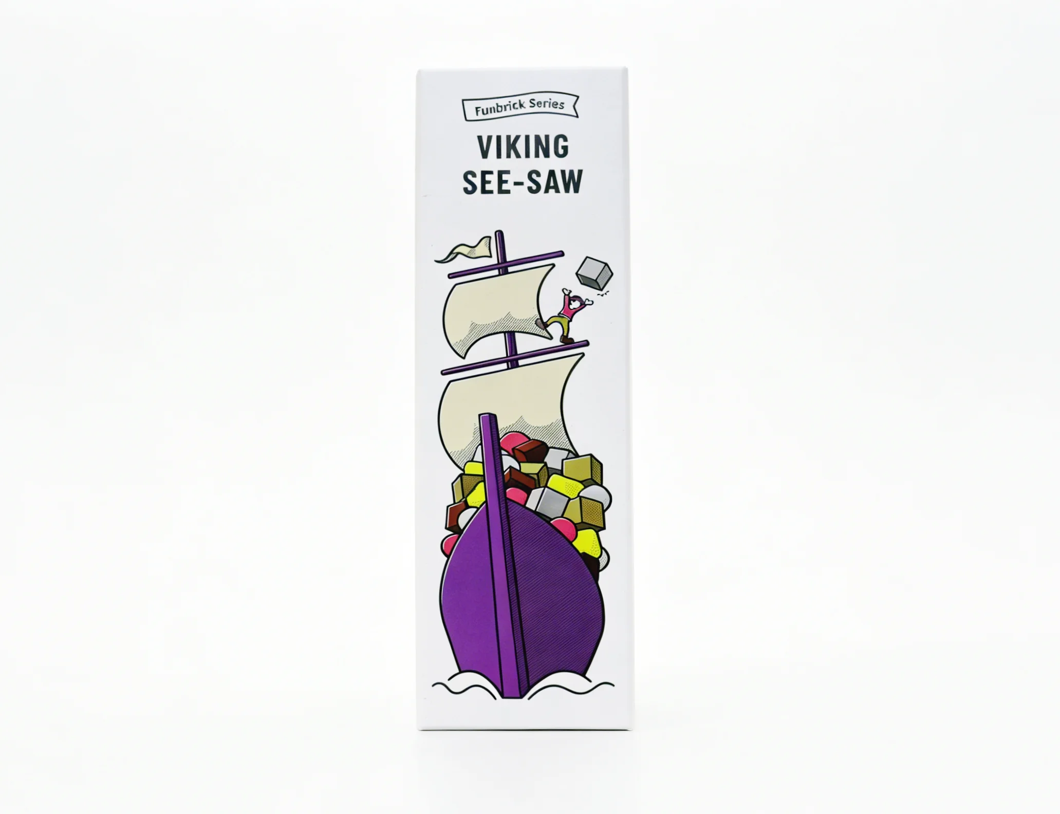 Board Game Vikings - เกมกระดานวाइกิ้งซีซอว์ - เกมฝึกสมดุลและการวางซ้อนกัน สำหรับ 2-4 ผู้เล่น