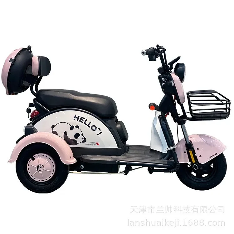 

New Electric Tricycle Adult, Leisure, Women Pick Up Children To Walk Battery Car