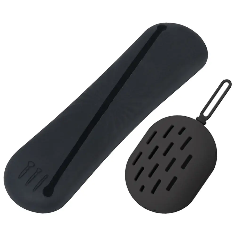 Silicone Makeup Brush Holder with Ventilation Holes – Portable Travel Sponge Organizer for Brushes & Cosmetics