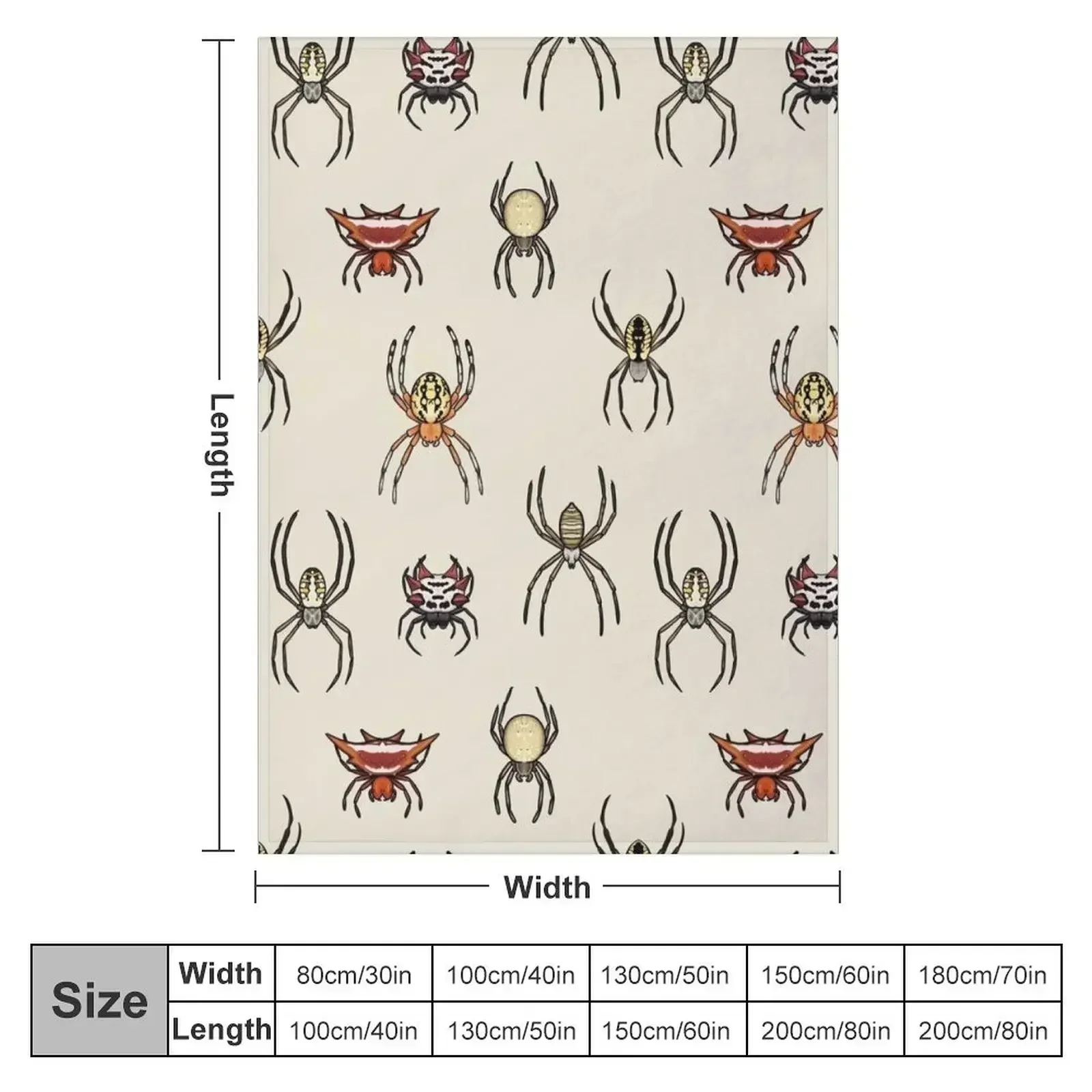 Orb Weavers Throw Blanket Hairys warm winter Blankets