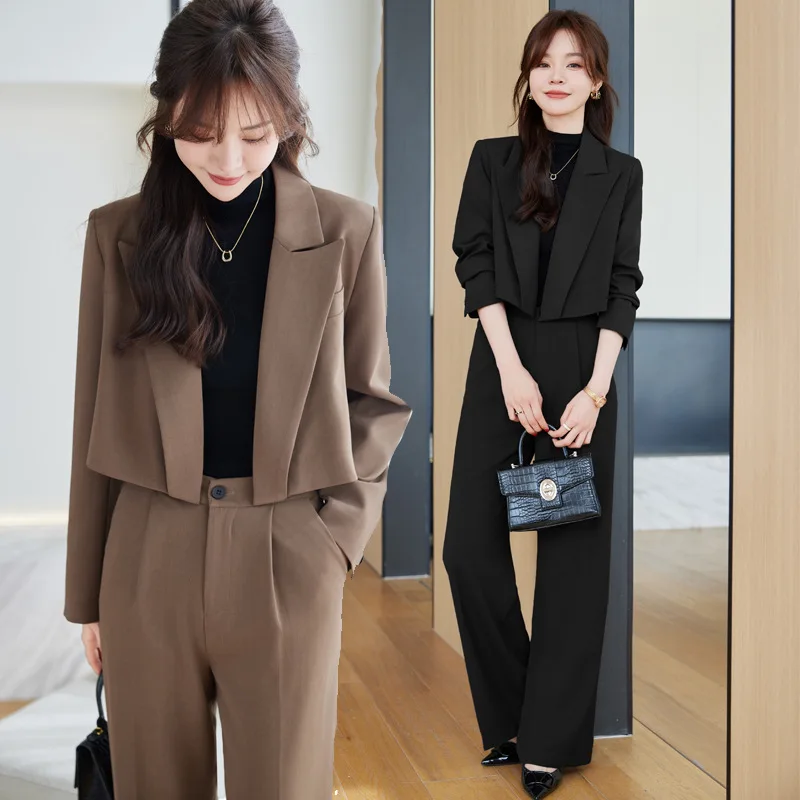 Small Suit Jacket Women's Autumn Fashion Short Business Wear Temperament Goddess Style This Year's Popular Small Suit Suit