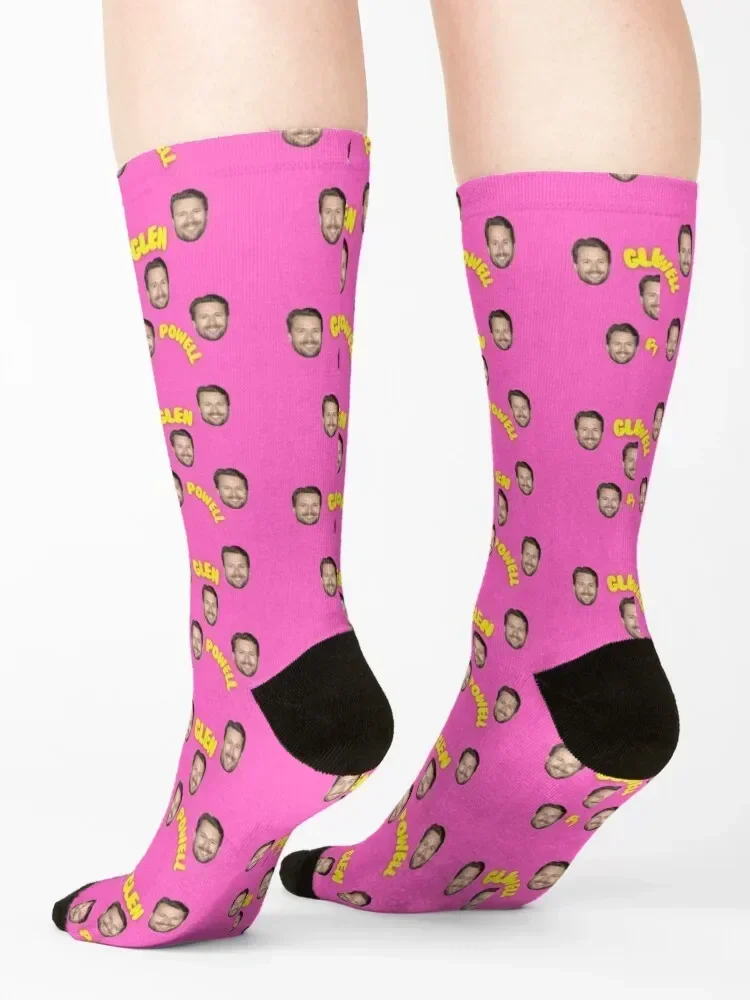 glen powell PINK Socks golf Sports soccer anti-slip anime Women's Socks Men's