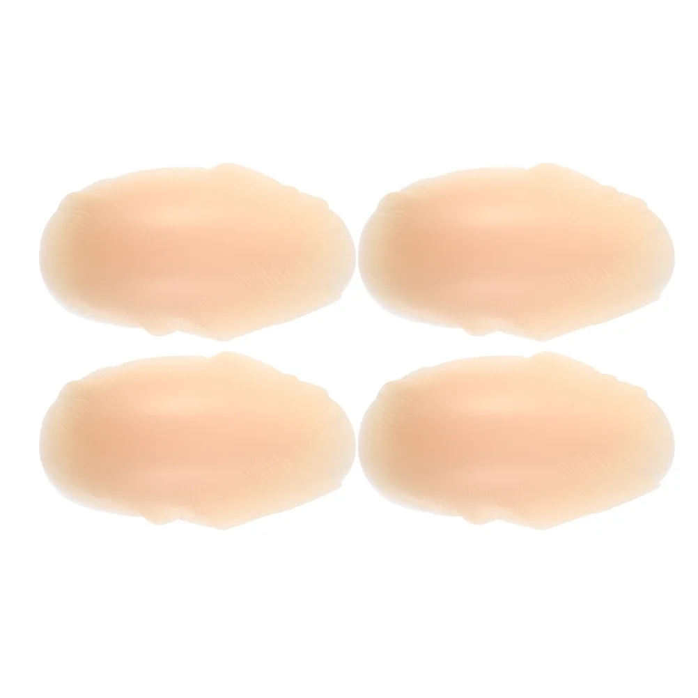 

2Pairs Leg Correction Pads Soft Self Adhesive Silicone Calf Enhancer Invisible Skin Tone Patches for Curved Thin Legs