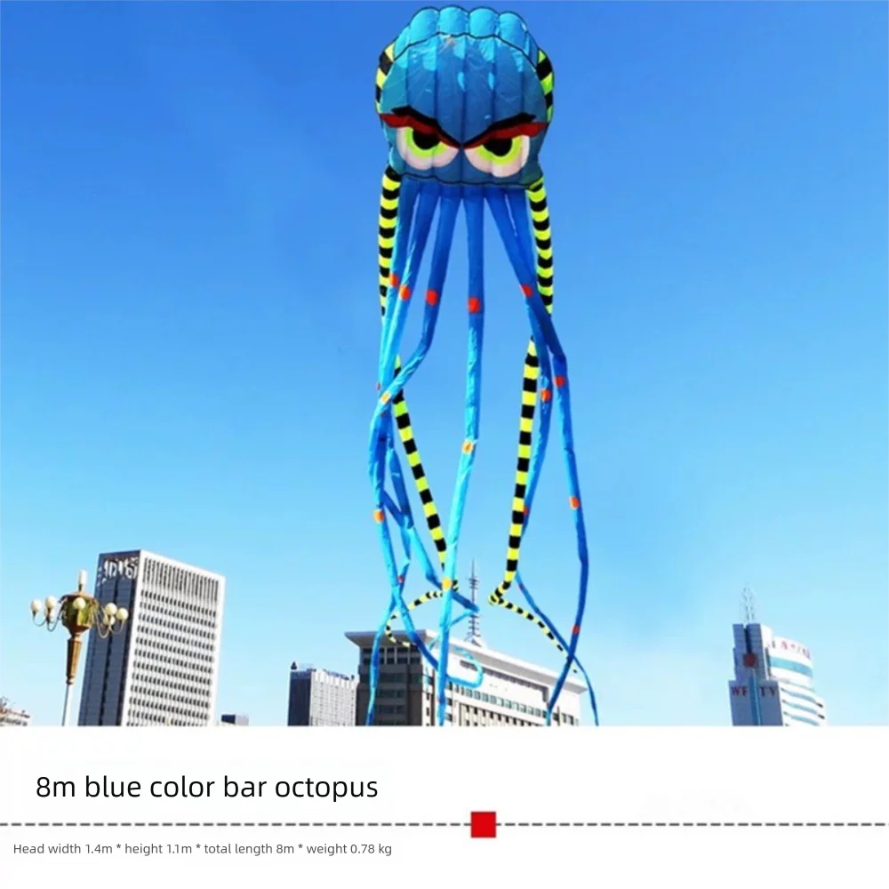 

Easy To Fly Magic Octopus Kite with Long Tail 8 Meter Children's Kite 300 Meter Kite String Good Flying Outdoor Flying Toy