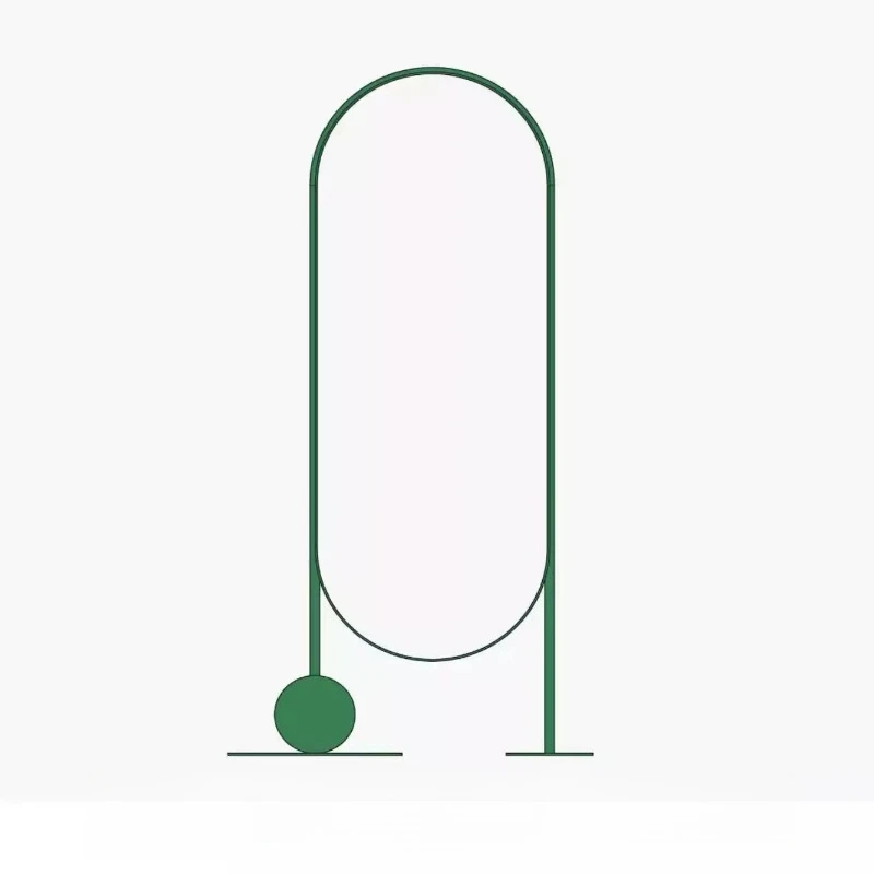Candy-colored floor-standing dressing mirror for slimming and full-body home bedroom use