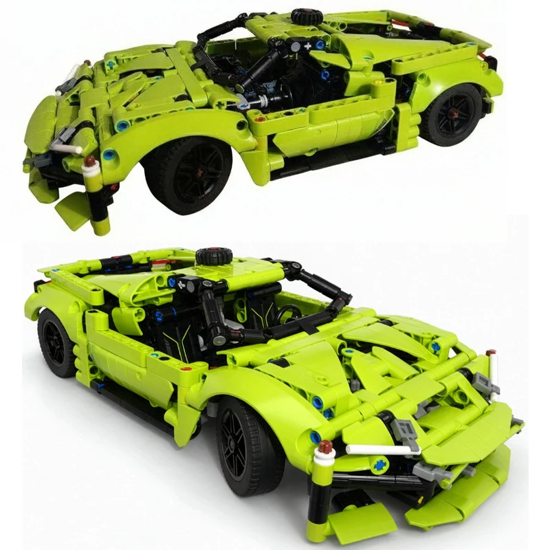 296 GTB Car, Track Sports Car, Super Racing Car, Custom Building Block Set, 956 Pieces, Birthday Toy, DIY Christmas Gift
