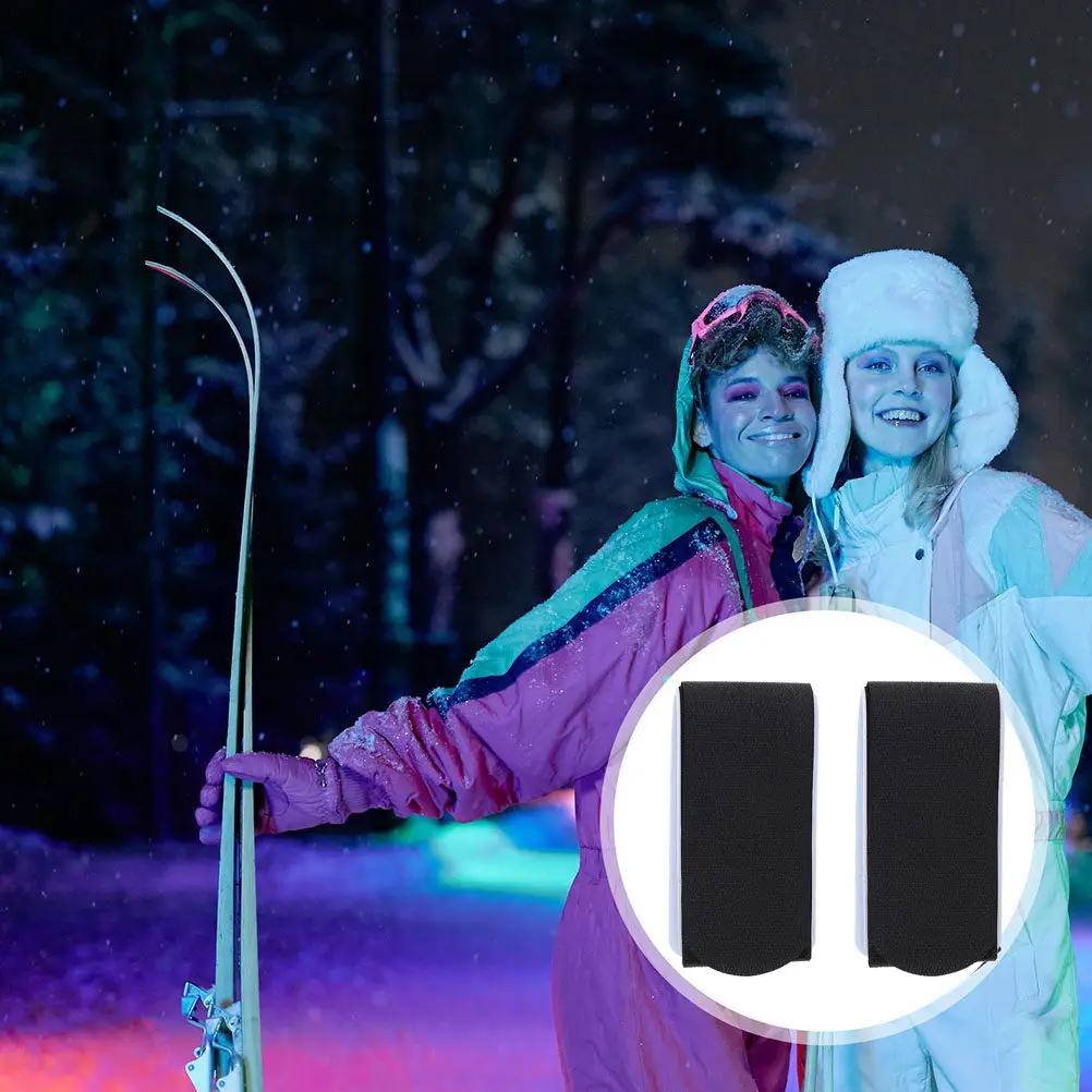 

2Pcs Sturdy Nylon Ski Straps Snowboard Fixing Belt Easy to Use Portable Skis Carrying Strap Outdoor Skiing Board Accessories