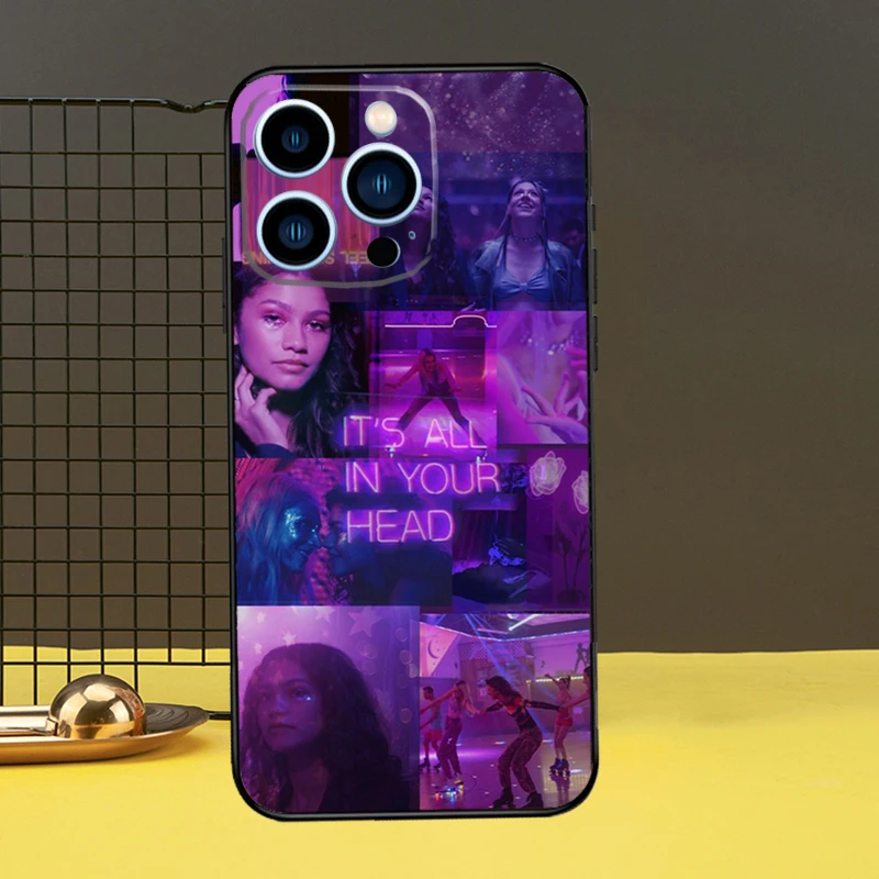 American TV Euphoria Zendaya Rue Case For iPhone 16 15 14 13 12 11 Pro Max X XR XS 7 8 Plus 12 13 Mini Bumper Cover