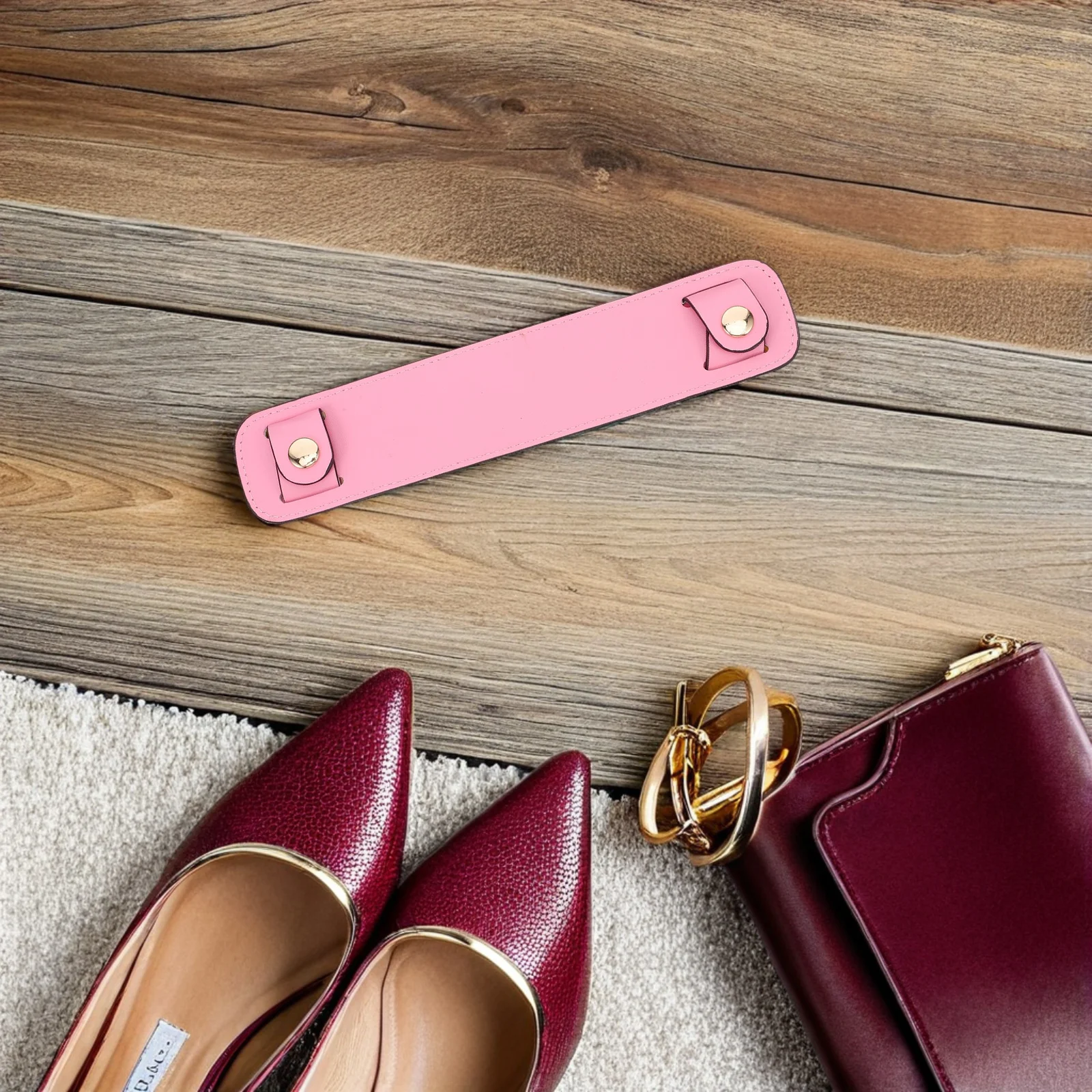 

Bag Strap Shoulder Pad: Pu Thick Cushion For Tote Sling Handbag Non-Slip Detachable Universal Fit Durable Support