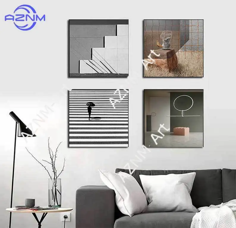 Modern Architectural Canvas Painting Poster Print Home Decor Still Life Wall Art Paintings Nordic Living Room Decoration Picture