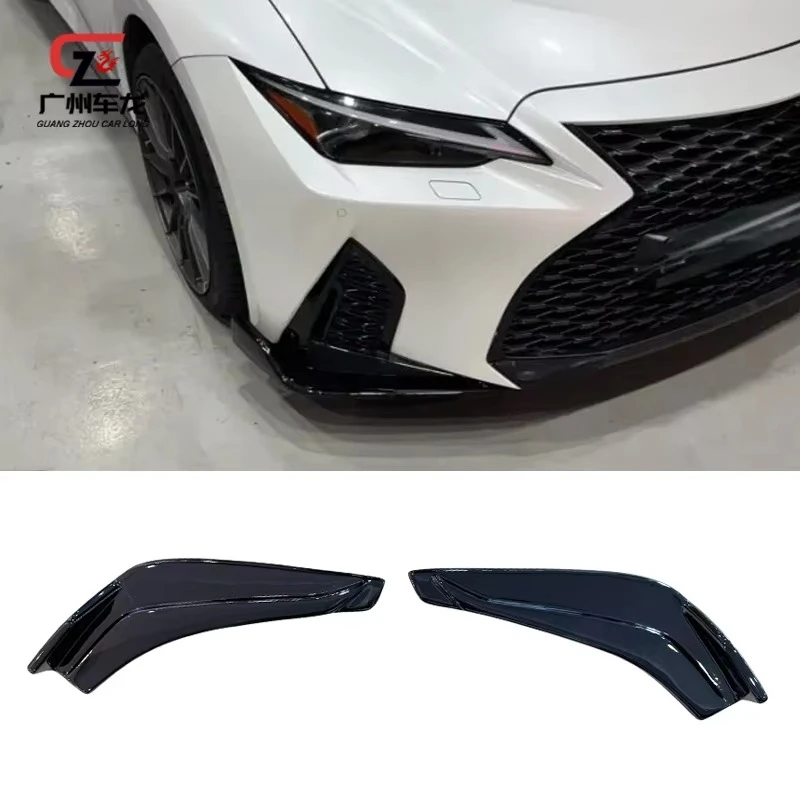 

For IS IS300 IS500 2020-2024 Front LipWrap Angle Cover Spoiler Lip Diffuser ABS Material Car Bumper Lip Car Accessories