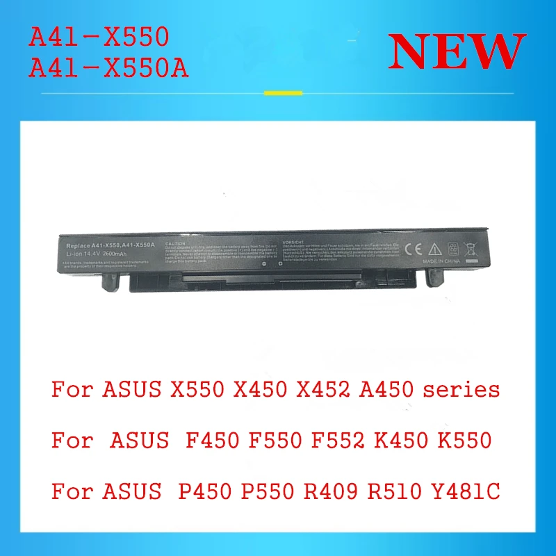 A32-X550 A41-X550A Laptop Battery for Asus X450 X550 A450 A550 F450 F550 K550 P450 R510 Series