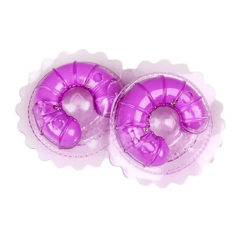 1 Pair Wearable Nipple Vibrators Sticker Breast Massage Soft Silicone Invisible Pasties Clitoral G Spot Stimulator Sex ToysWomen