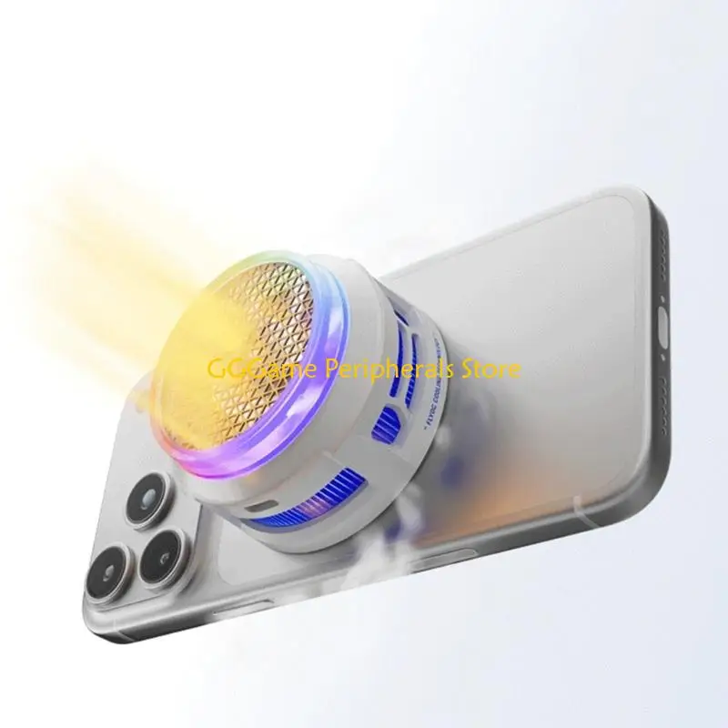 U55B Cooling Fan with Light & Intelligent Temperature Control for Phone Tablet